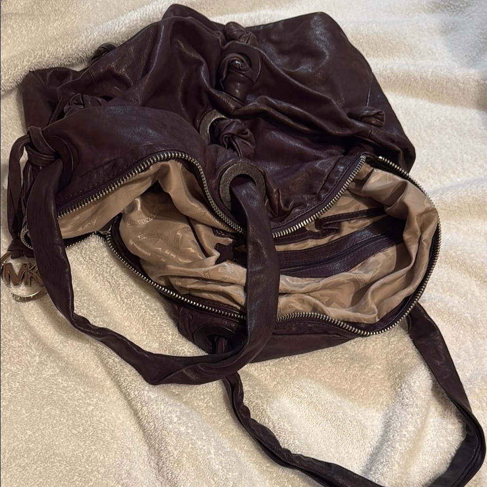 Michael Kors Rich Aubergine Leather Tote